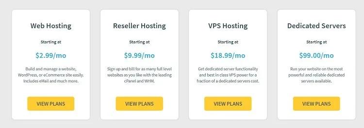 web hosting services