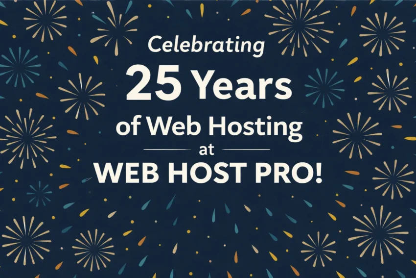 25 years of Web Host Pro