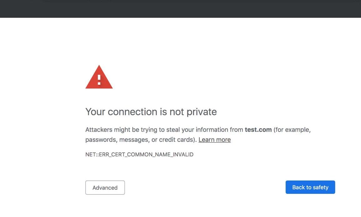 SSL not private